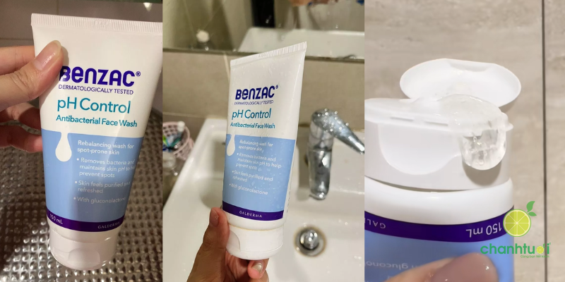 Sữa rửa mặt Benzac pH Control thiết kế