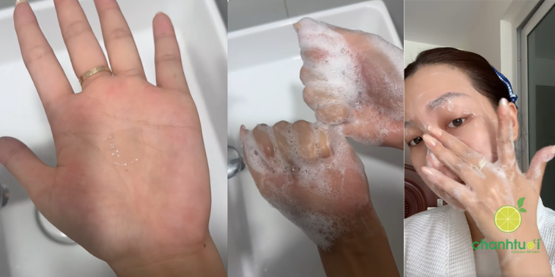 Sữa rửa mặt CeraVe Blemish Control Cleanser kết cấu