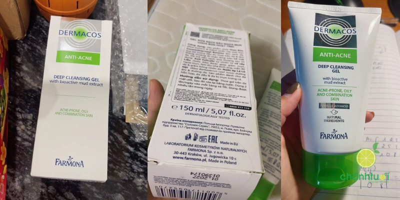 sữa rửa mặt Dermacos 8