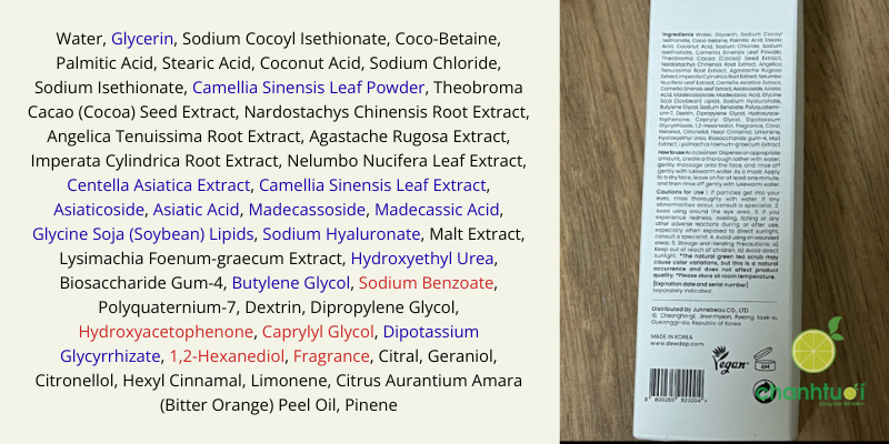 sữa rửa mặt dewdap 8