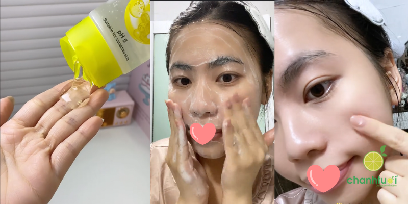 sữa rửa mặt Garnier Vitamin C hieu qua