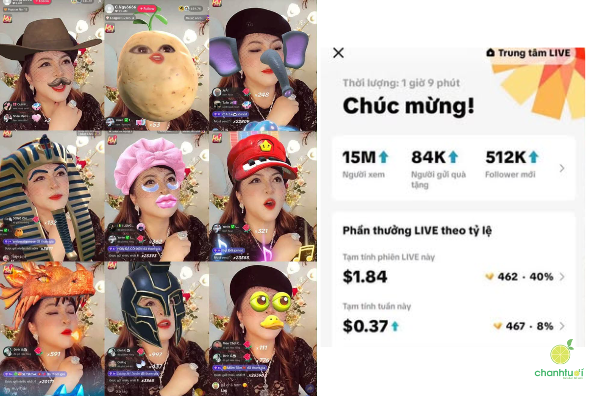 Tặng quà trên TikTok bao nhiêu tiền 6