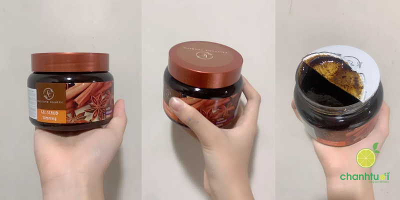 tẩy tế bào chết quế hồi thiết kế