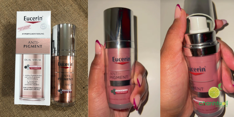 thiết kế eucerin anti pigment dual serum
