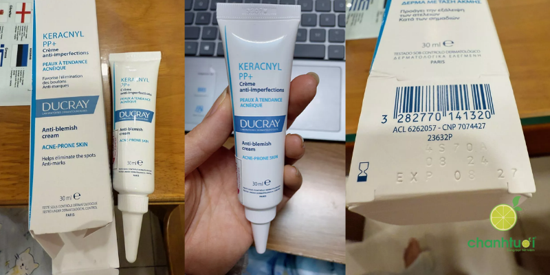 thiết kế kem dưỡng ẩm Ducray Keracnyl PP