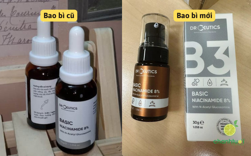 thiết kế serum DrCeutics Basic Niacinamide 8%
