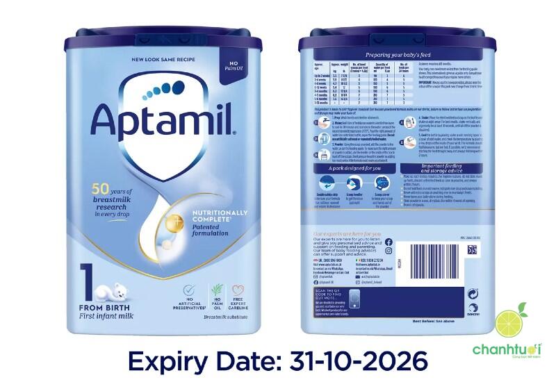 thu hồi sữa aptamil 1