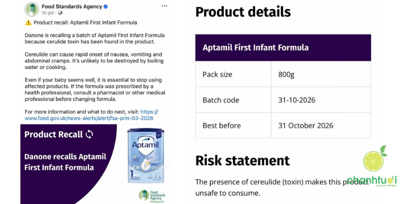 thu hồi sữa aptamil 2