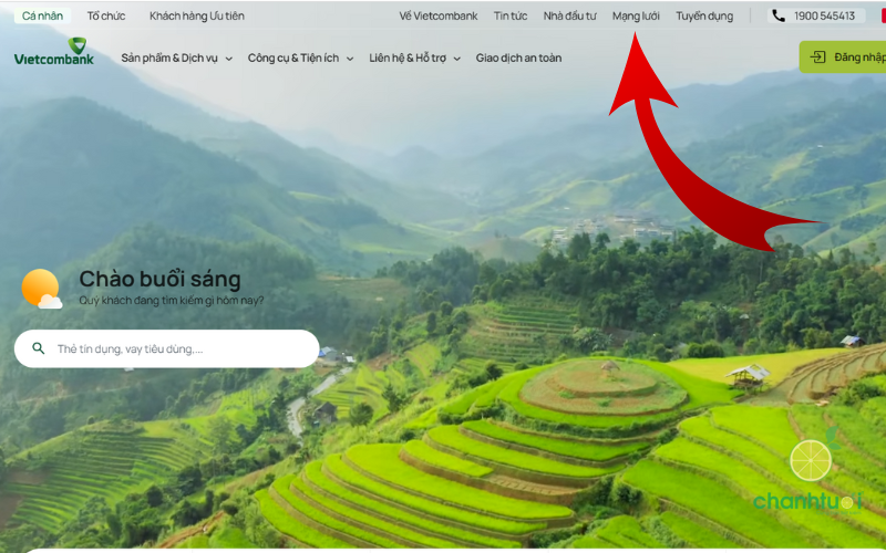 tra cứu chi nhánh ngân hàng Vietcombank 1