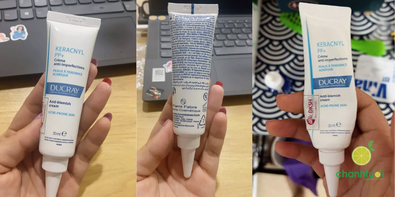 trải nghiệm kem dưỡng ẩm Ducray Keracnyl PP