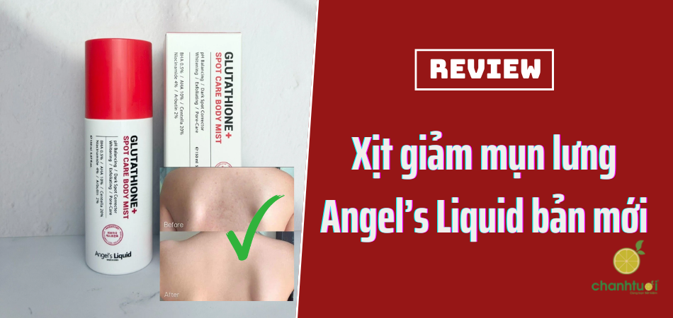 xịt mụn lưng glutathione Xịt Sạch Mụn Lưng, Sáng Da Angel's Liquid ( 100% Chính Hãng ) main image 1