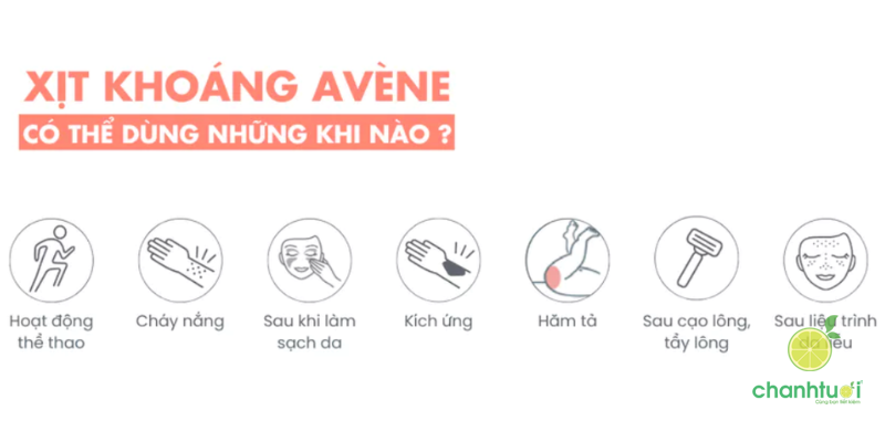 xịt khoáng avene đối tượng