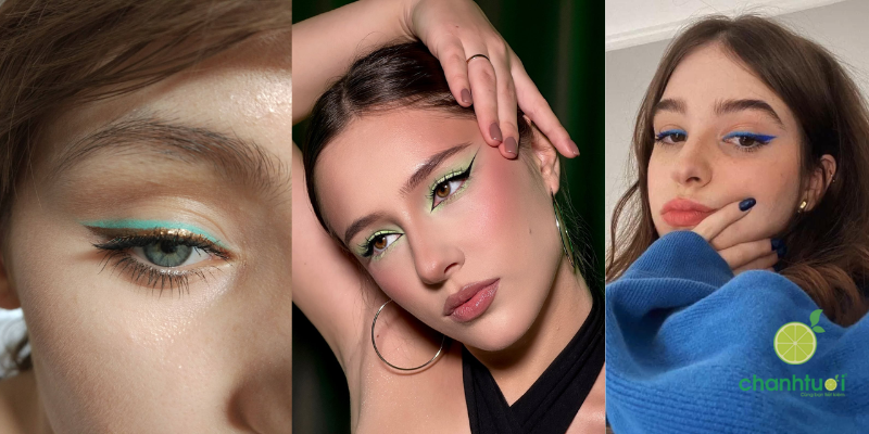 xu hướng kẻ mắt xanh 2