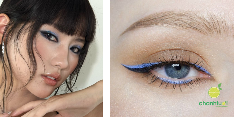 xu hướng kẻ mắt xanh 4