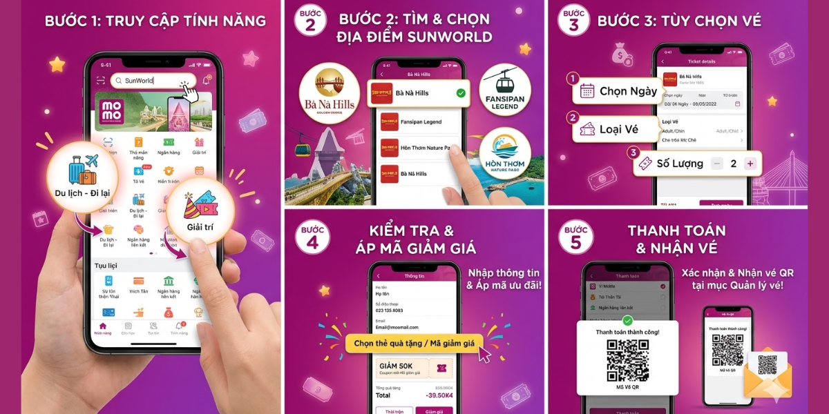 cách đặt vé sunworld online 5