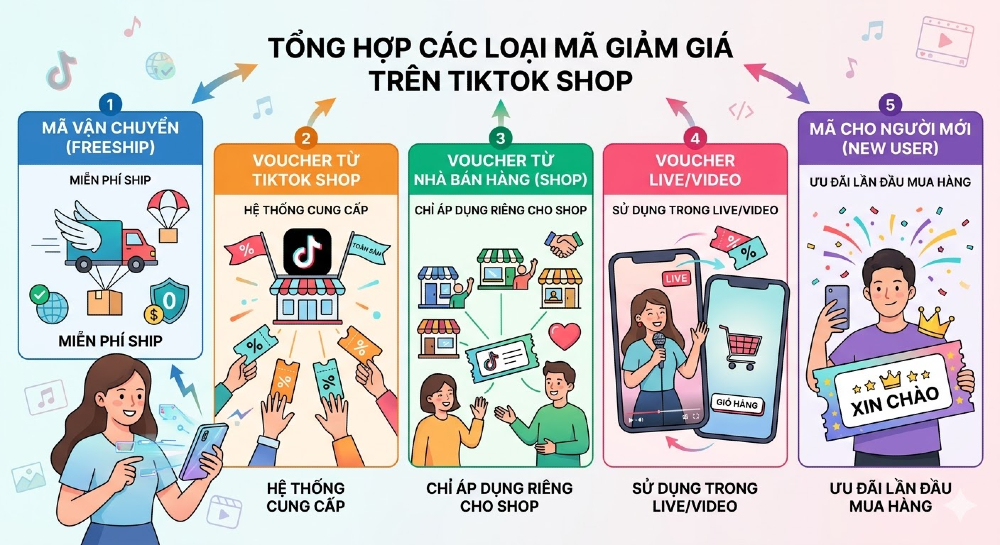 cách lấy mã giảm giá tiktok 0