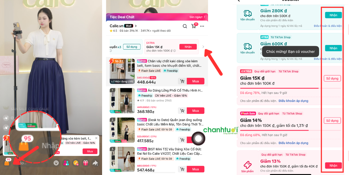 cách lấy mã giảm giá tiktok 2
