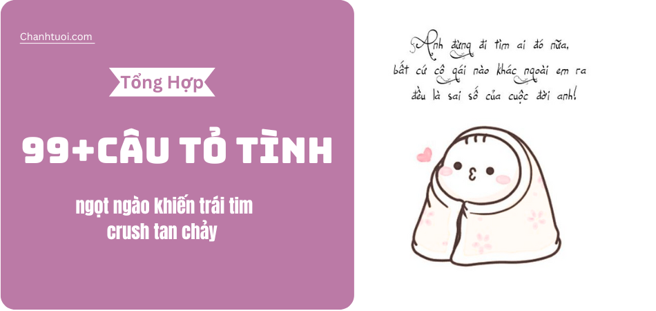 99+ Câu tỏ tình ngọt ngào khiến trái tim crush tan chảy