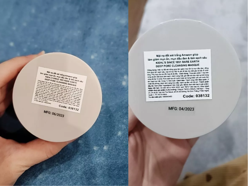 hạn sử dụng mặt nạ đất sét kiehl's