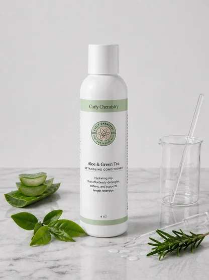 Dầu xả Curly Chemistry Aloe + Green Tea Detangling Conditioner