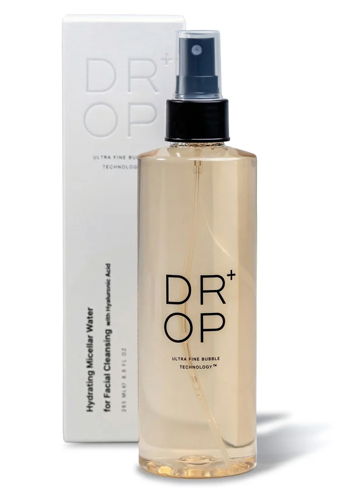 DROP+ Ultra Fine Bubbles Technology Hydrating Micellar Water For Facial Cleansing With Hyaluronic Acid