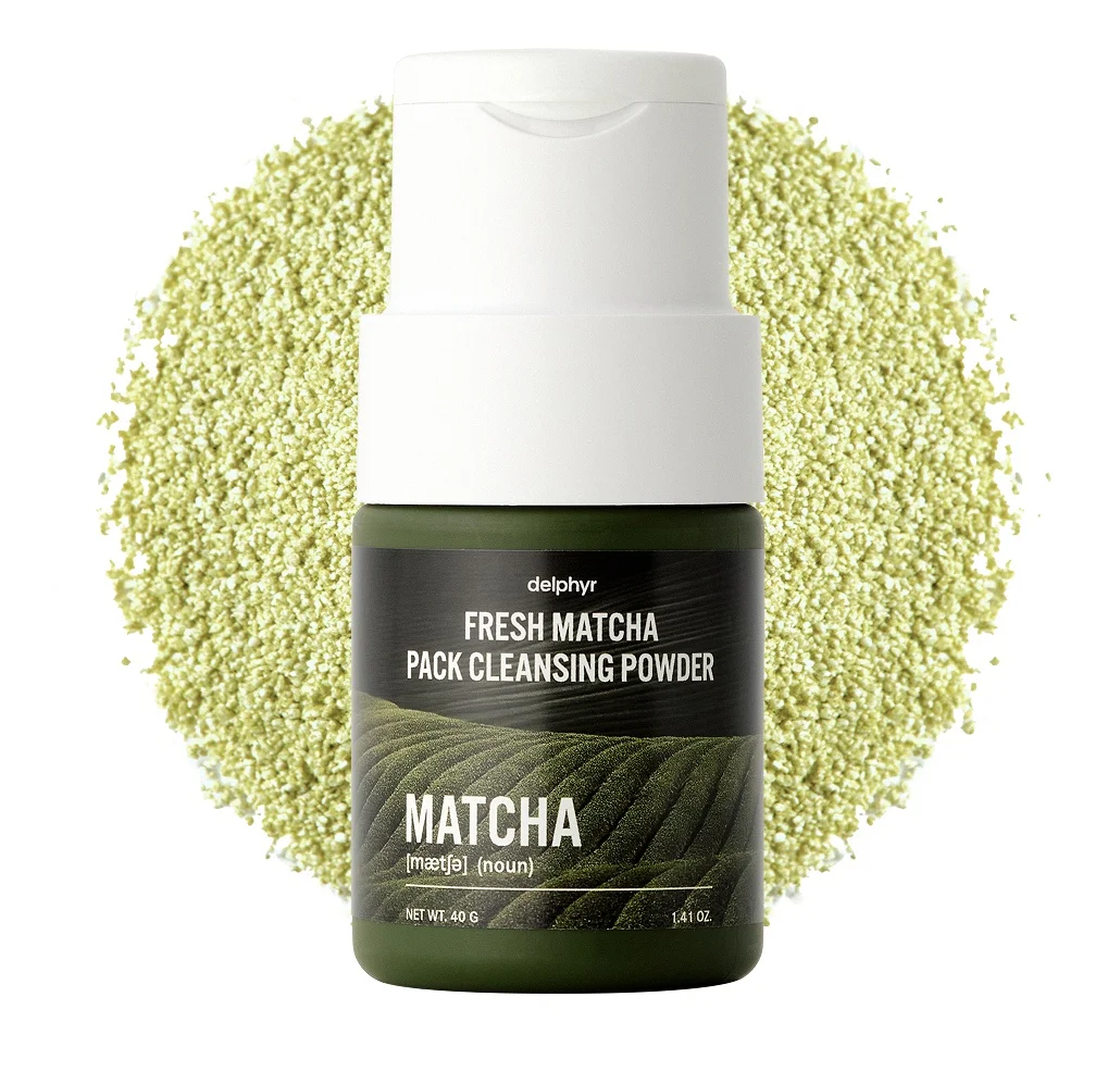 Bột rửa mặt enzyme Delphyr Fresh Matcha Pack Cleansing Powder