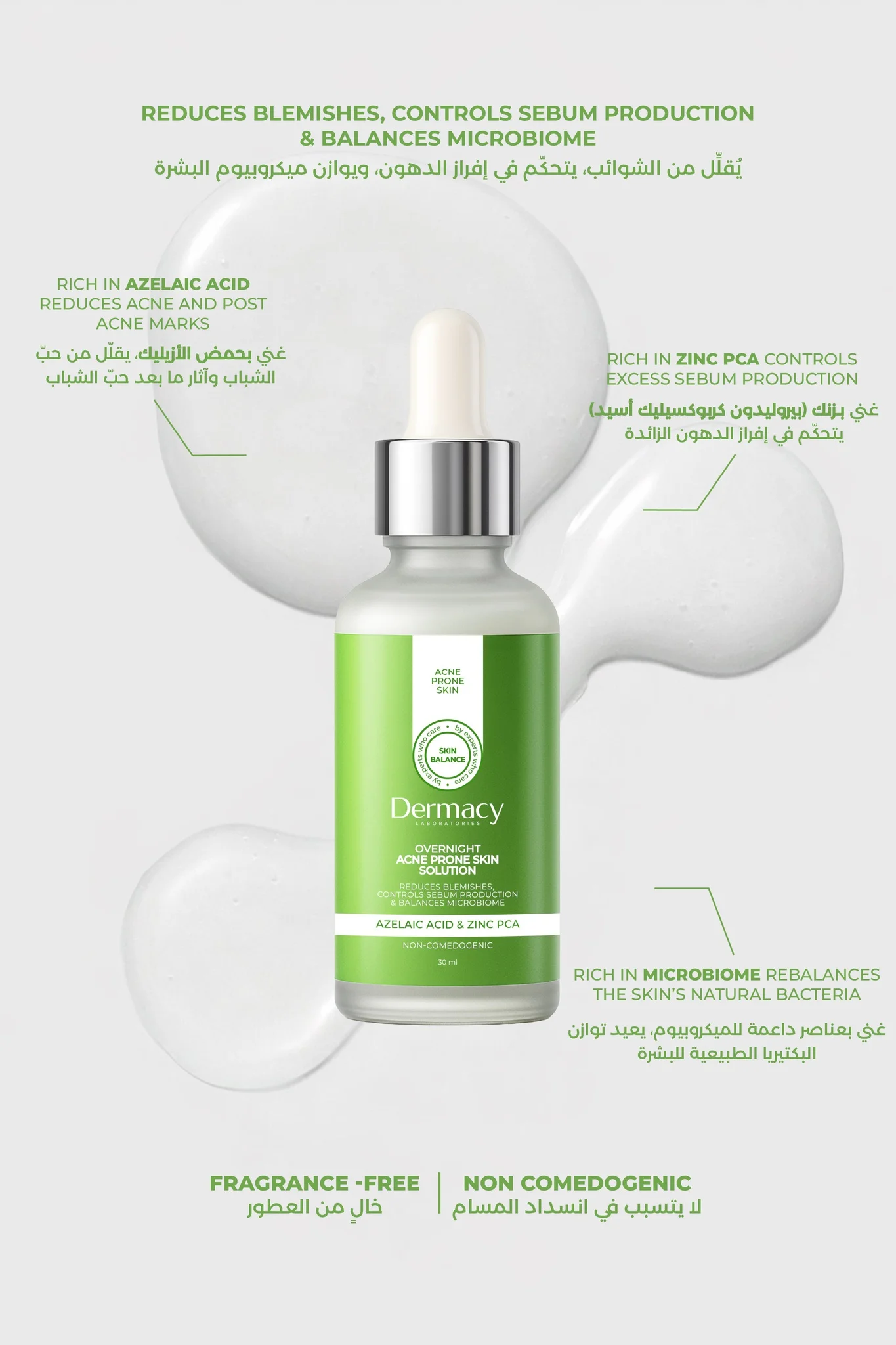 Serum điều trị mụn ban đêm Dermacy Overnight Azelaic Acid Solution