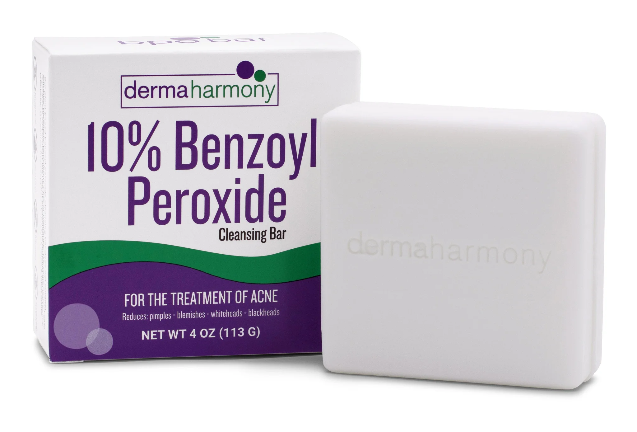 Dermaharmony 10% Benzoyl Peroxide Cleansing Bar