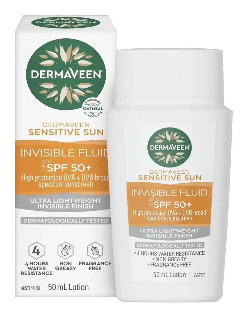 DermaVeen Sensitive Sun Invisible Fluid SPF 50+