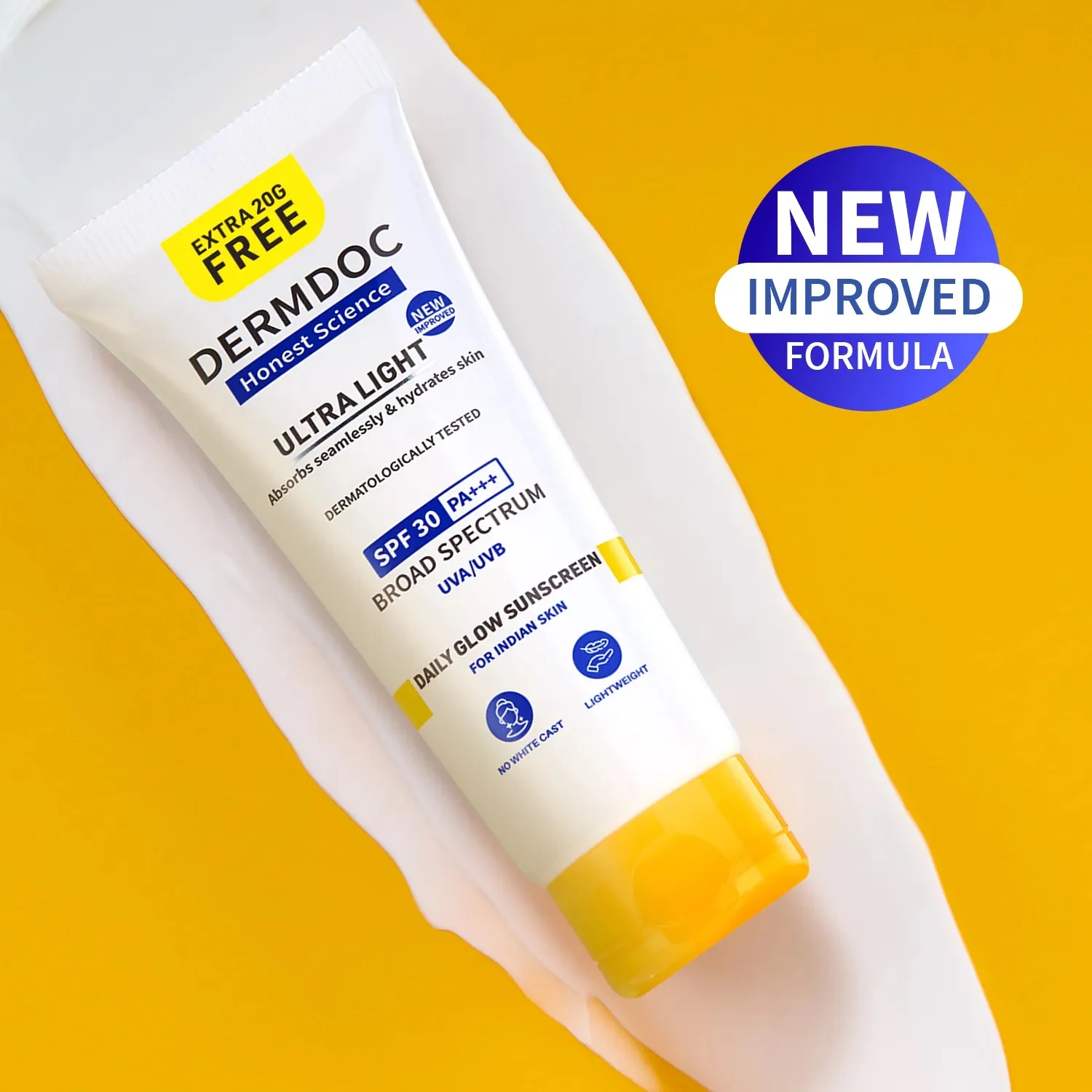 DERMDOC Honest Science Ultra Light Daily Glow Sunblock