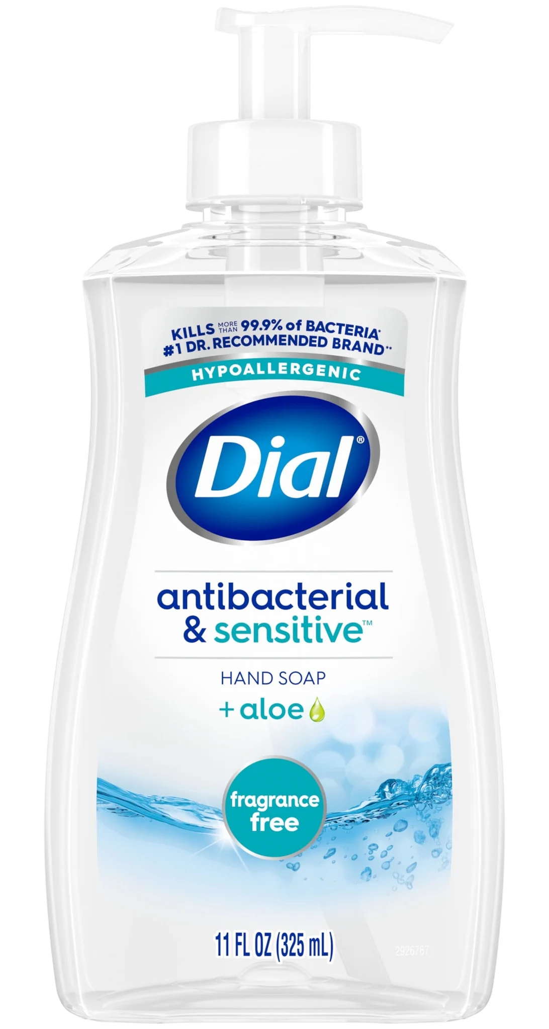 Nước hoa Dial Liquid Hand Soap, Antibacterial & Sensitive, Fragrance Free