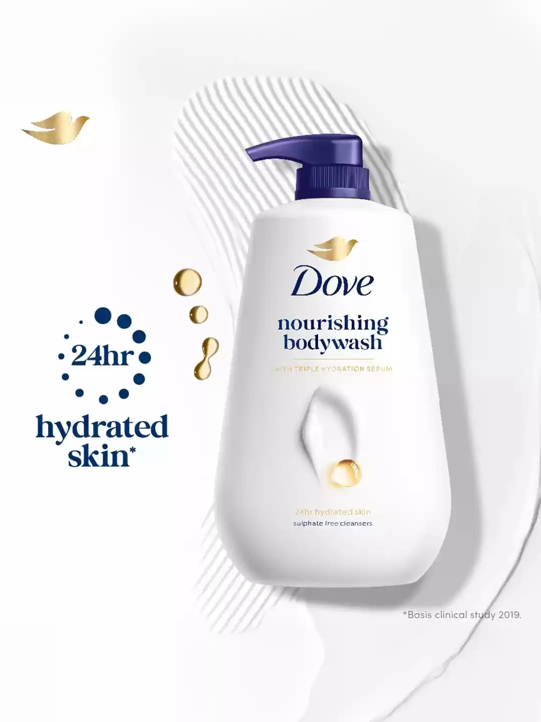 Dove body wash Dove Nourishing Bodywash With Triple Hydration Serum