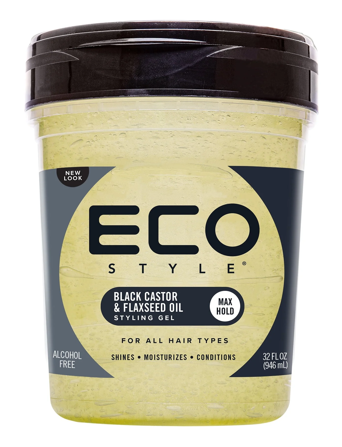 Eco Style Black Castor & Flaxseed Oil Gel
