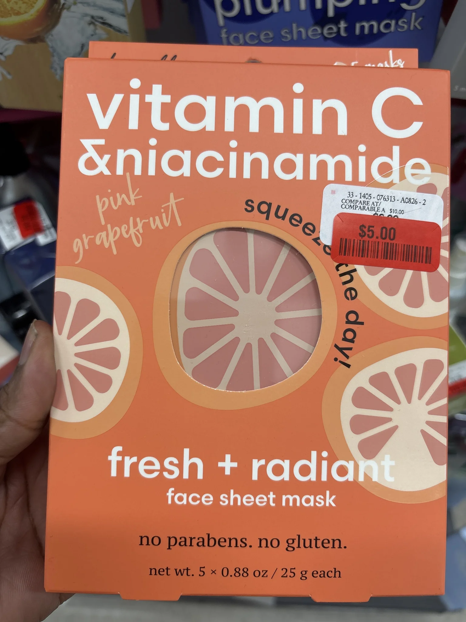 Mặt nạ ELT Mega Vitamin C & Niacinamide Pink Grapefruit Face Sheet Mask