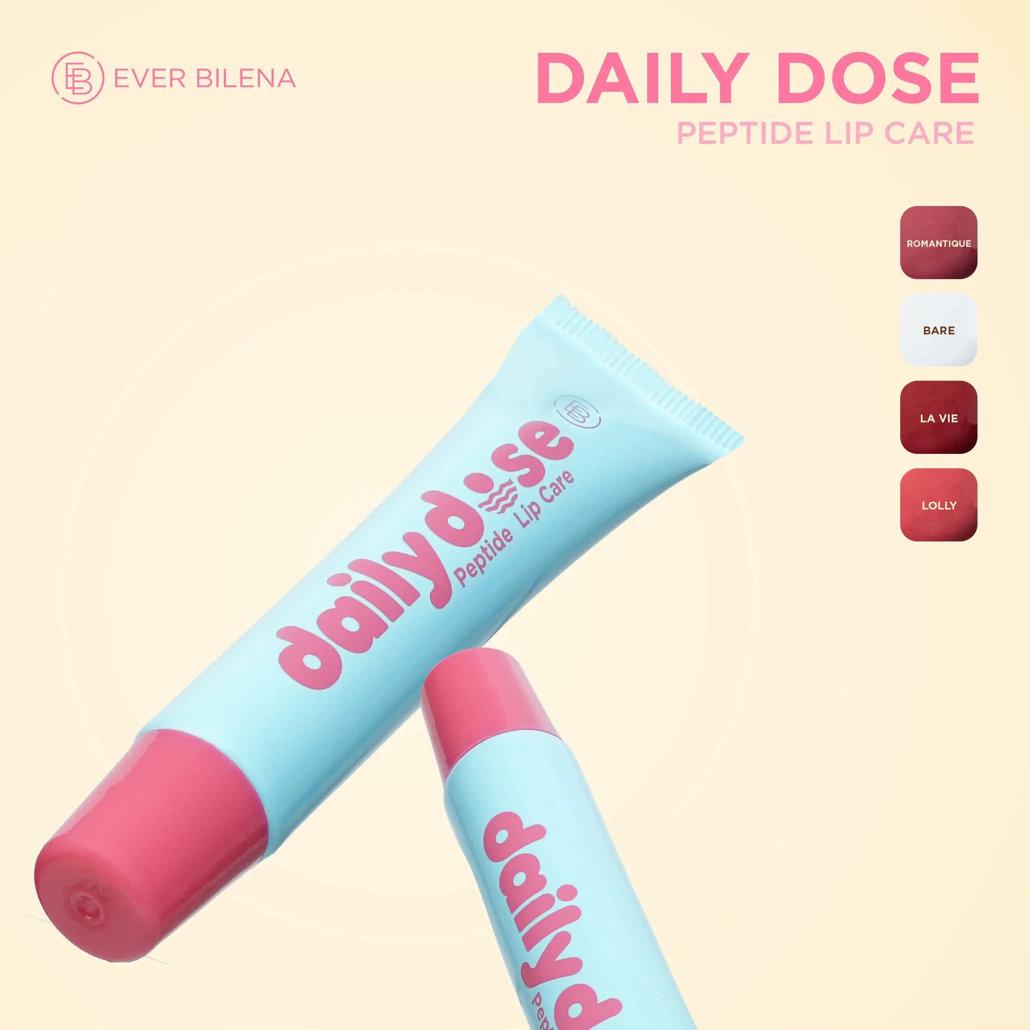 Dưỡng môi Ever Bilena Daily Dose Peptide Lip Care SPF30 16g (bare)