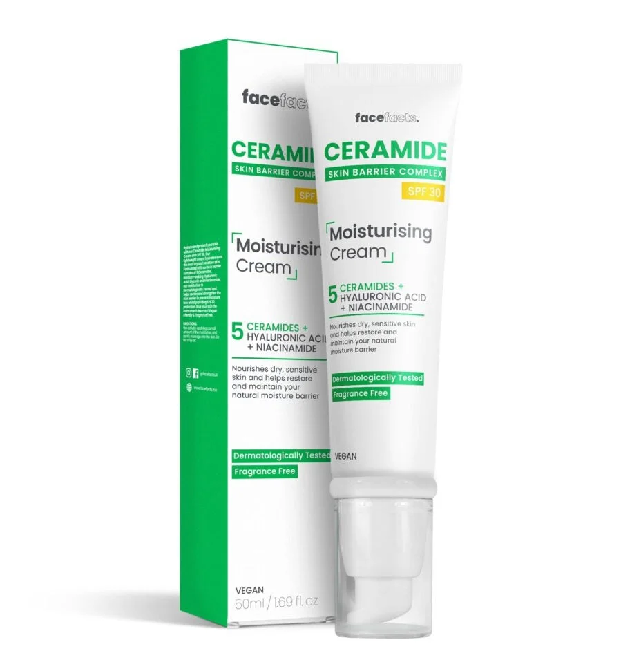 Face facts Ceramide Skin Barrier Complex SPF30 Moisturising Cream 5 Ceramides