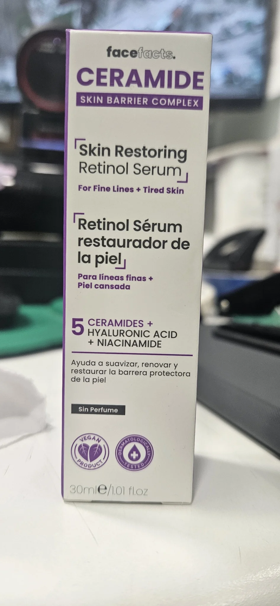 Face facts Ceramide Skin Restoring Retinol Serum