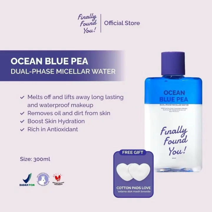 Finally Found You! Ocean Blue Pea Dual-phase Micellar Water