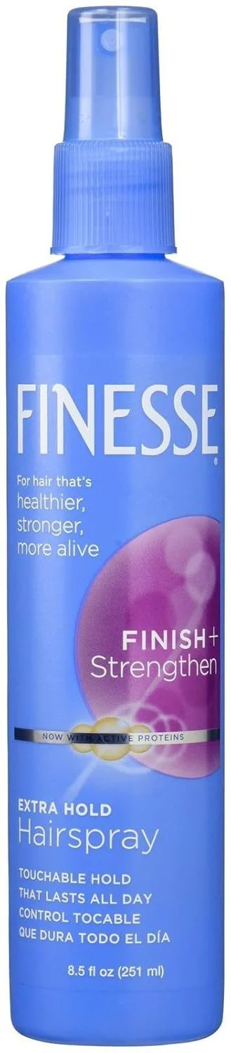 Finesse Finish + Strengthen Extra Hold Hair Spray, Non-aerosol