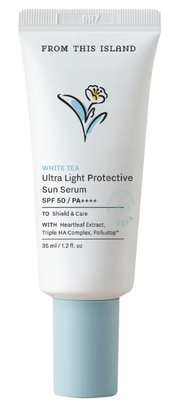 From This Island White Tea Ultra Light Protective Sun Serum SPF 50 Pa++++