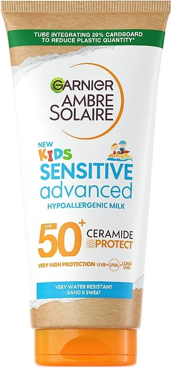 Garnier Ambre Solaire Sensitive Advanced Hypoallergenic Milk Ceramide & Protect SPF50