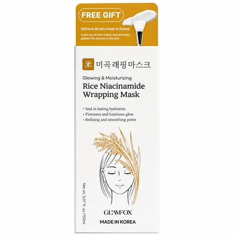 Glam Fox Rice Niacinamide Wrapping Mask