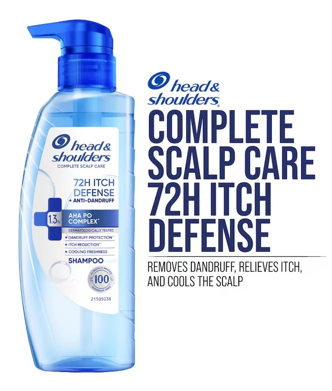 Dầu gội Head & Shoulders Complete Scalp Care 72h Itch Defense Shampoo