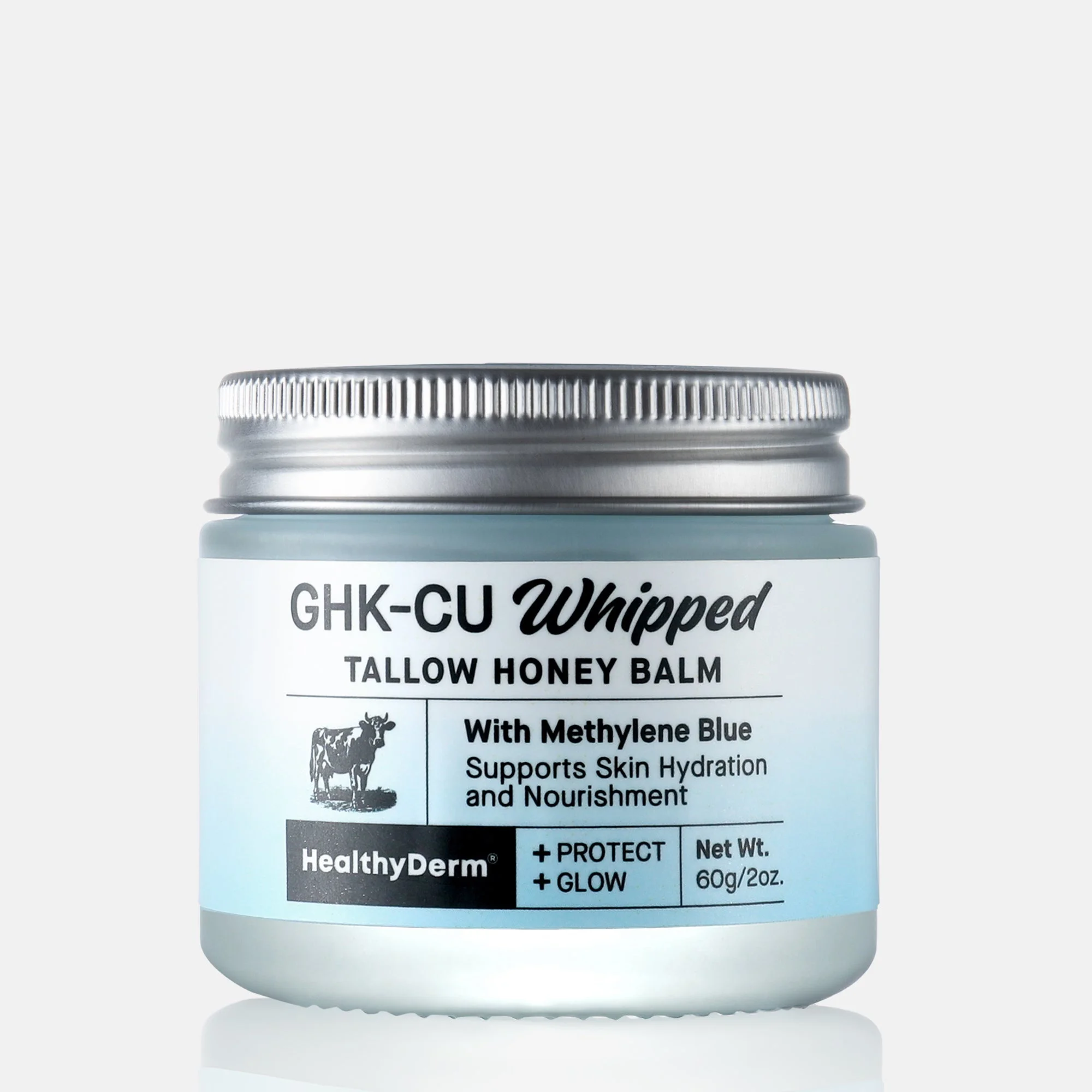 HealthyDerm Ghk-cu Whipped Tallow Honey Balm With Methylene Blue