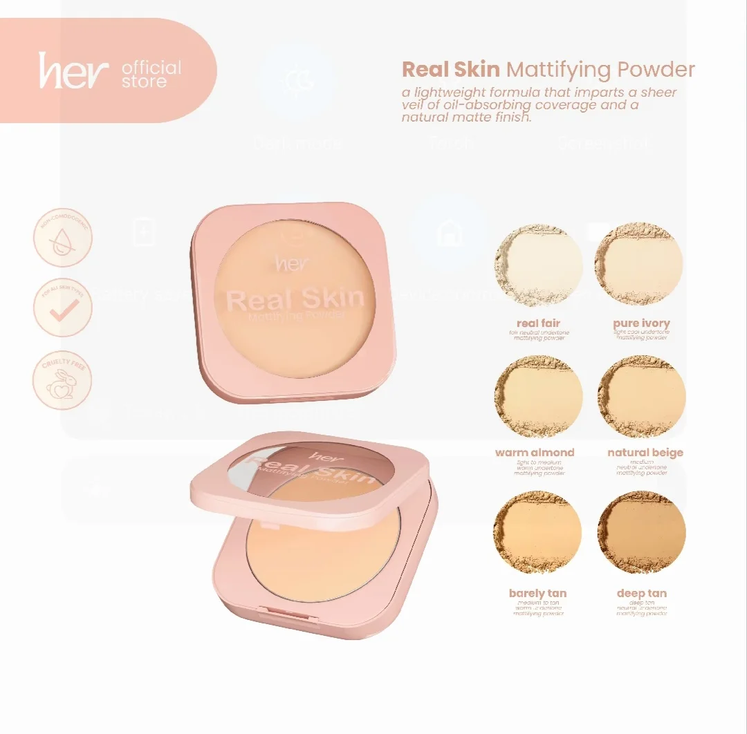Her beauty Real Skin Mattifying Powder
