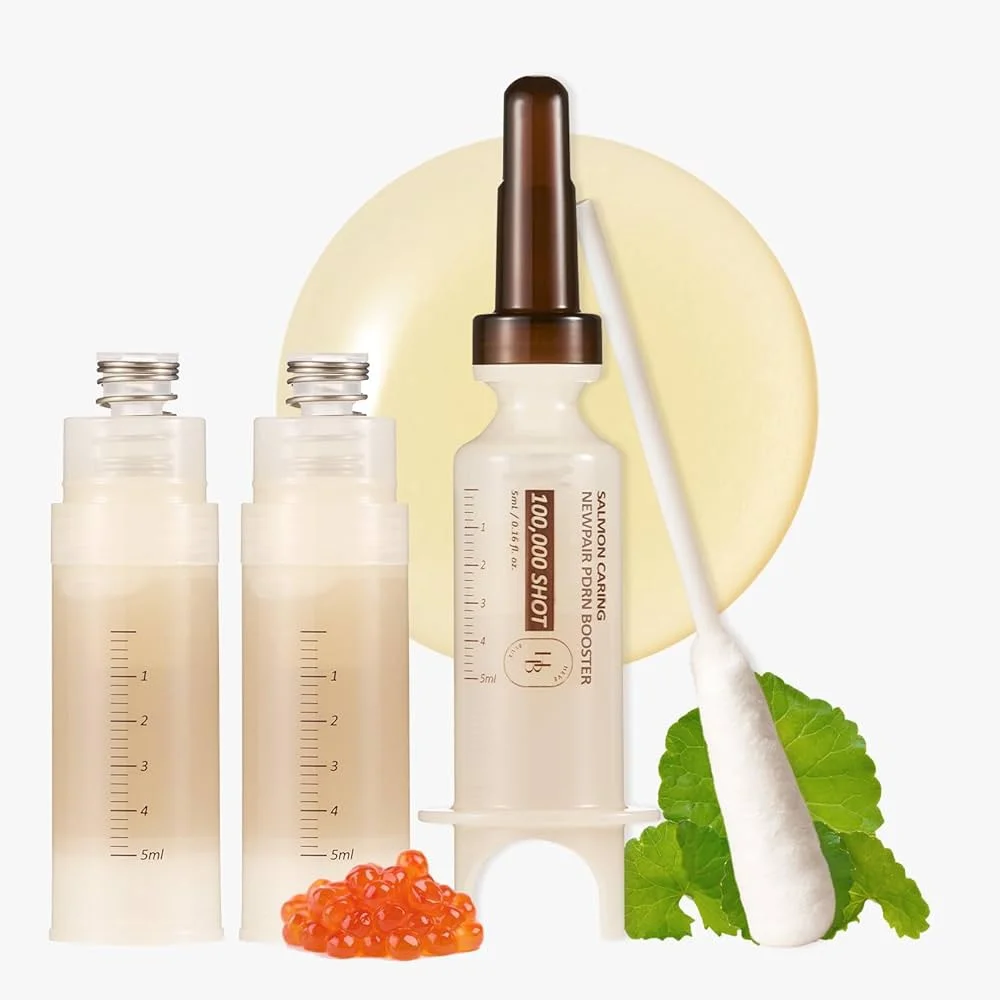 Heveblue Salmon Caring Centella Pdrn Booster 100,000 Shot Essence