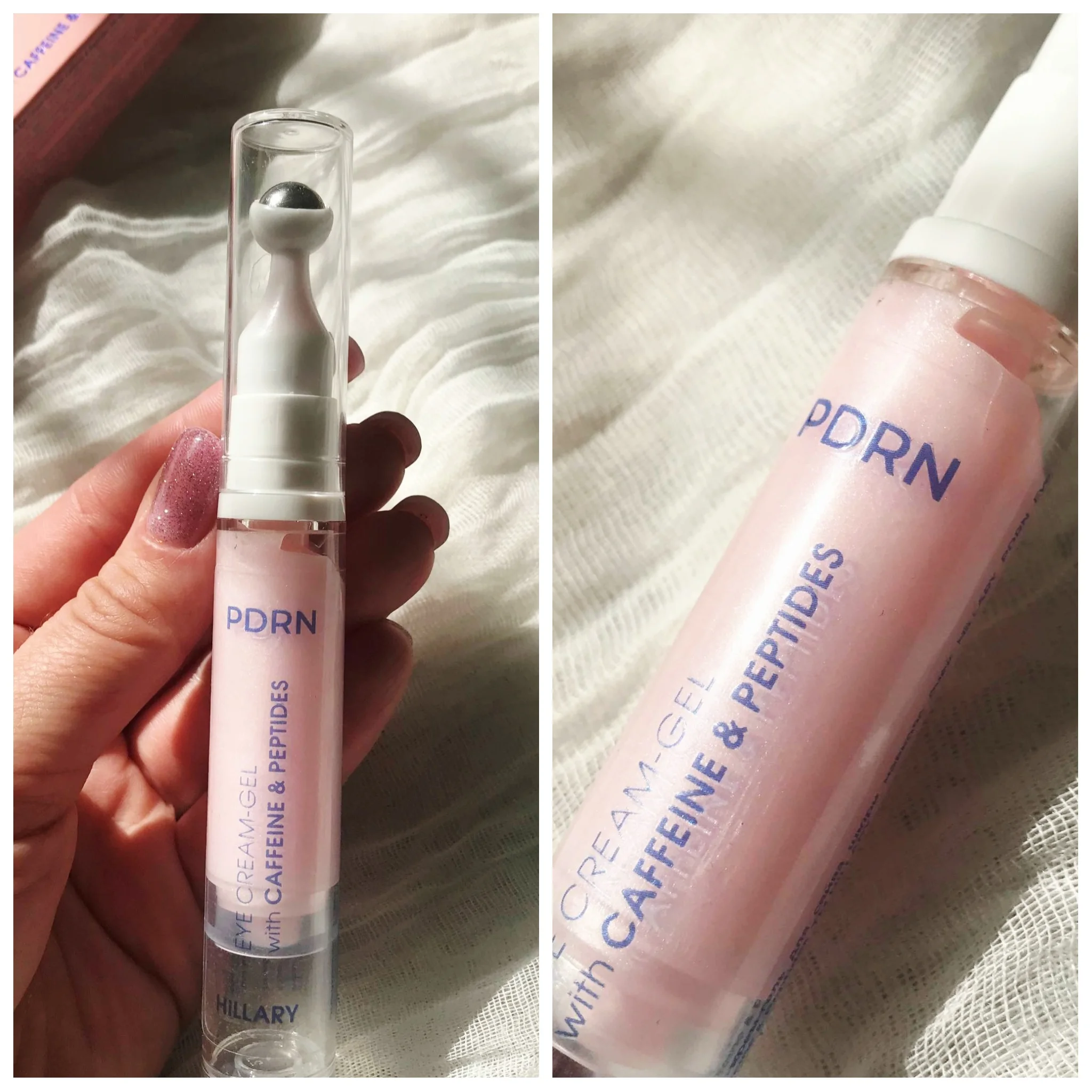 Hillary Pdrn Eye Cream-gel With Caffeine & Peptides