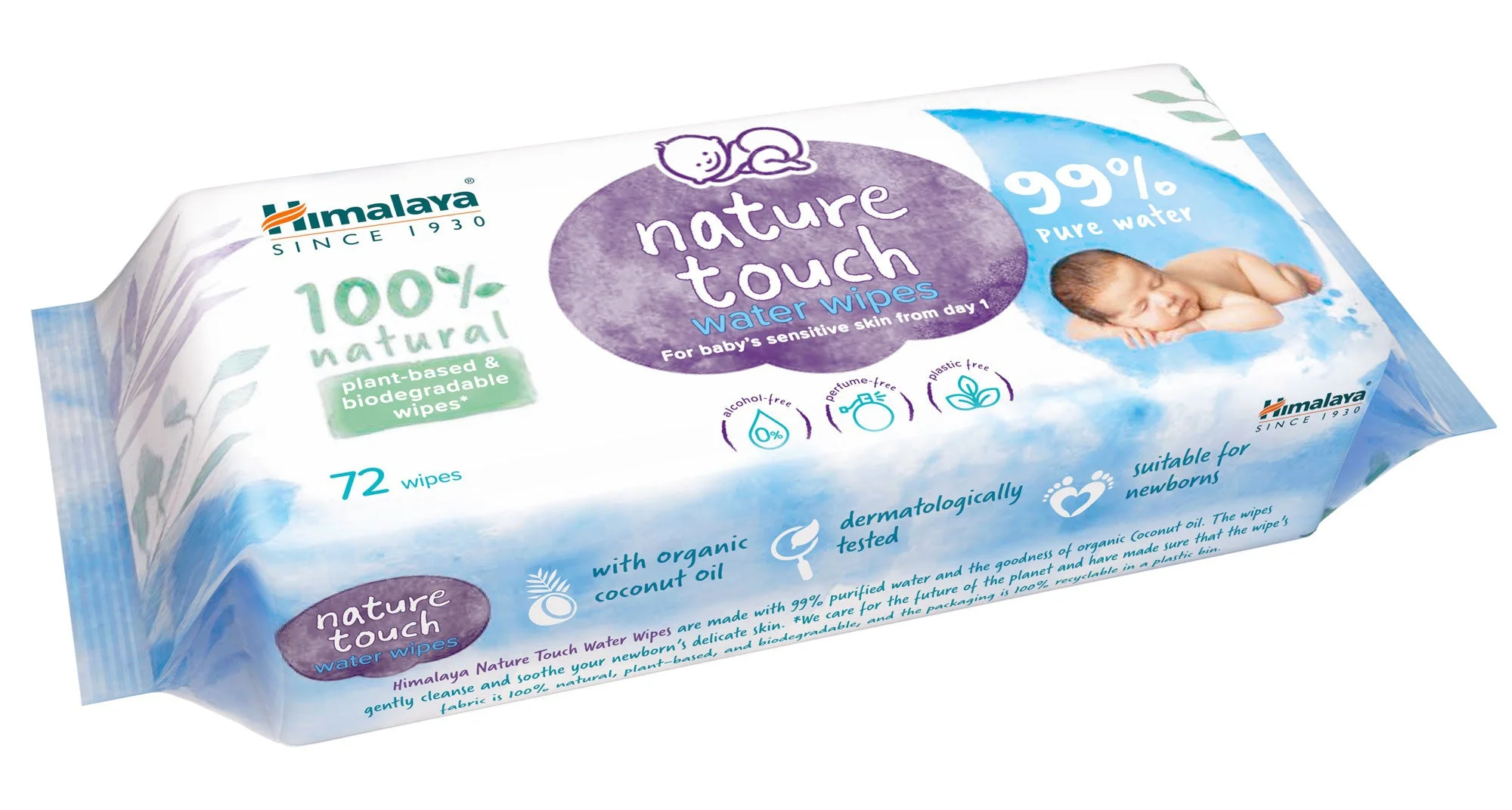 Khăn ướt Himalaya Nature Touch Water Wipes