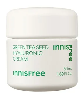 Kem dưỡng ẩm innisfree Green Tea Moisturizing Cream With Hyaluronic Acid To Repair The Skin Barrier