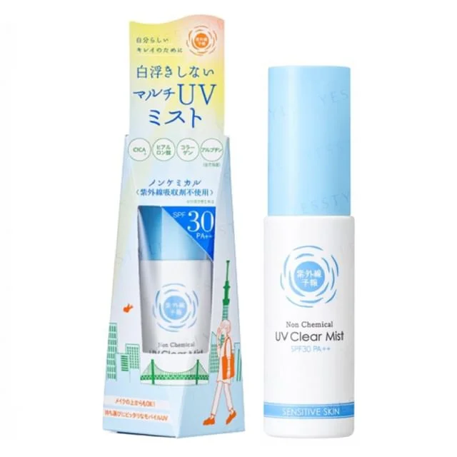 Xịt thơm Ishizawa-Lab Shigaisen Yohou Non Chemical UV Clear Mist SPF 30 Pa++